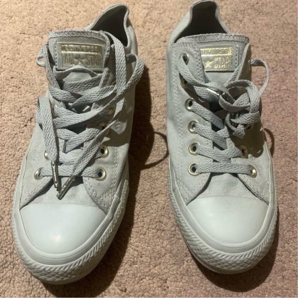 Women’s Converse All Star Mono Glam Light Gray Sneakers